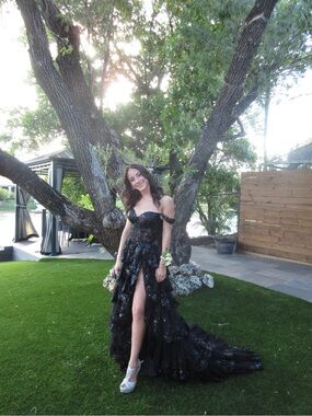 Black Sherri Hill Prom Gown (Original Sherri Hill Dress 55500)